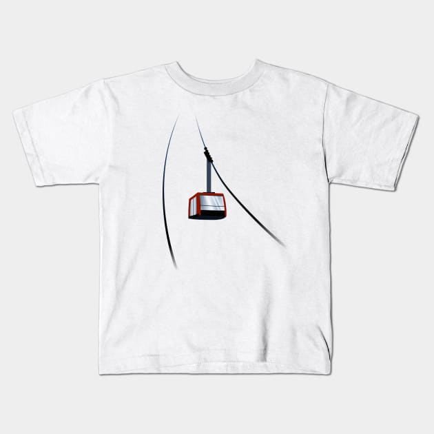 Cable car Kids T-Shirt by leewarddesign